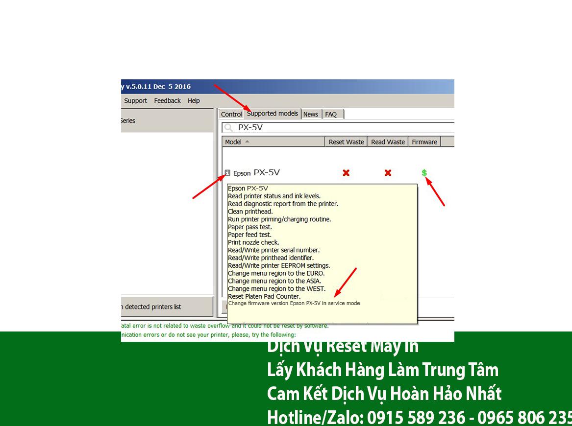 Key Firmware May In Epson PX-5V Step 1